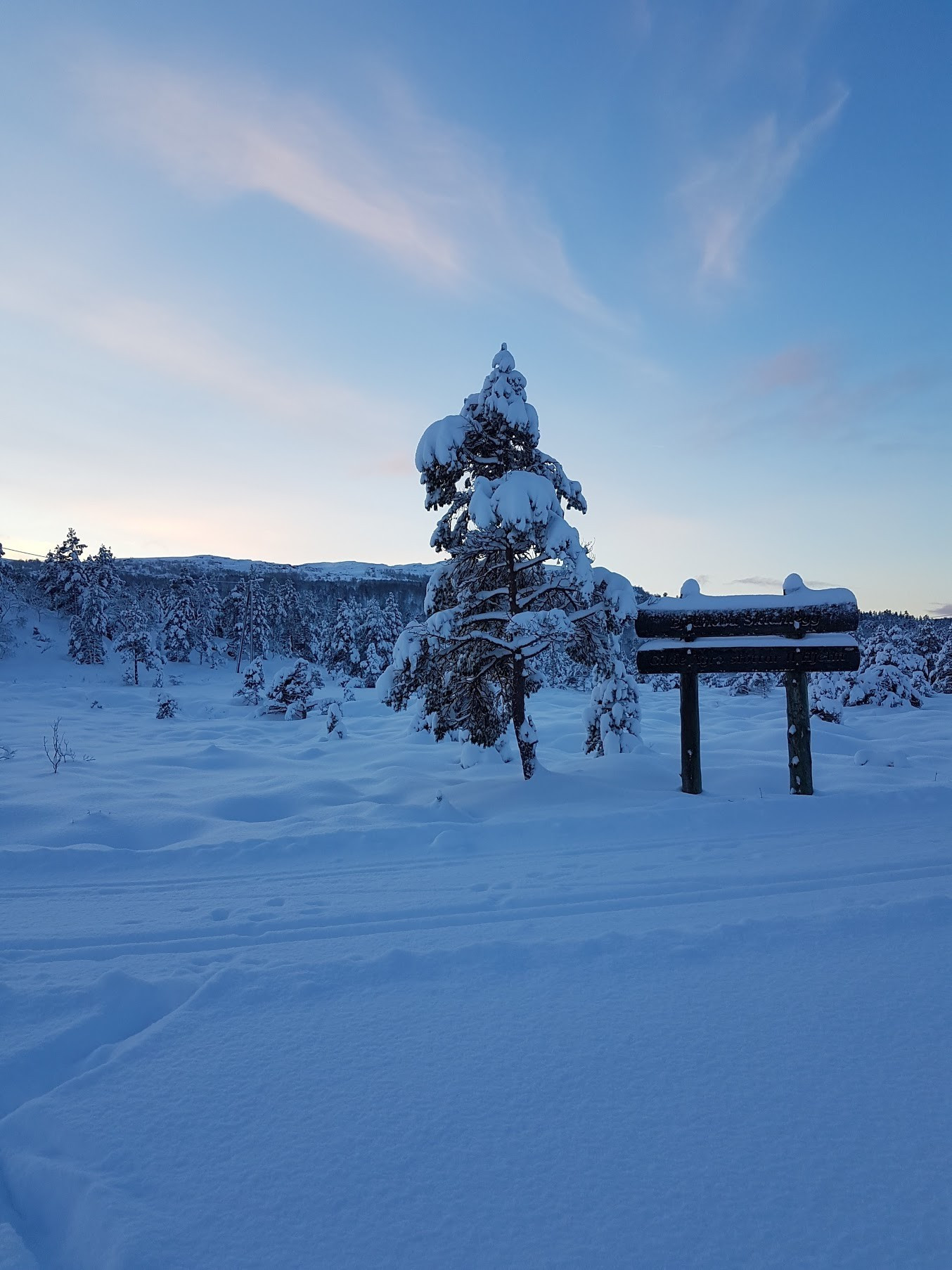 Lysløypa på Bjødnabu blir køyrd opp så snart snøen er på plass. Foto:Jofrid Hia