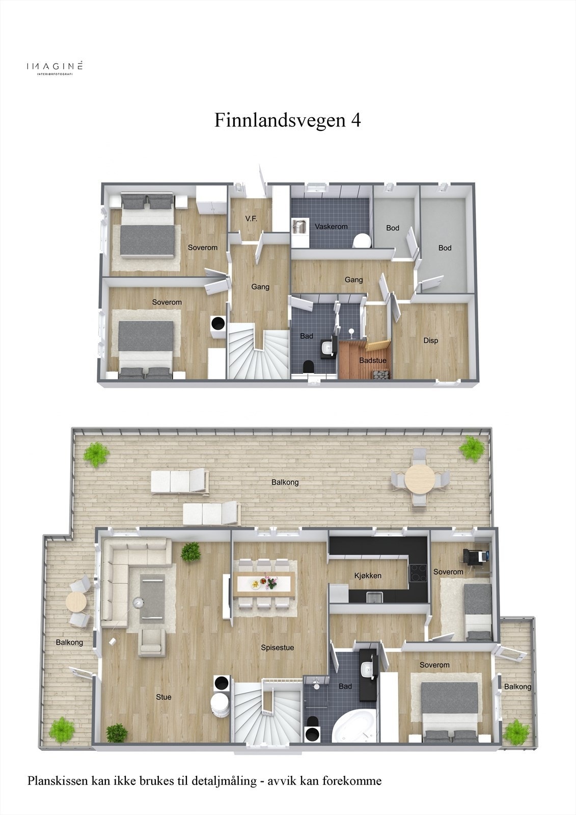 Plantegning - 3D Galleribilde