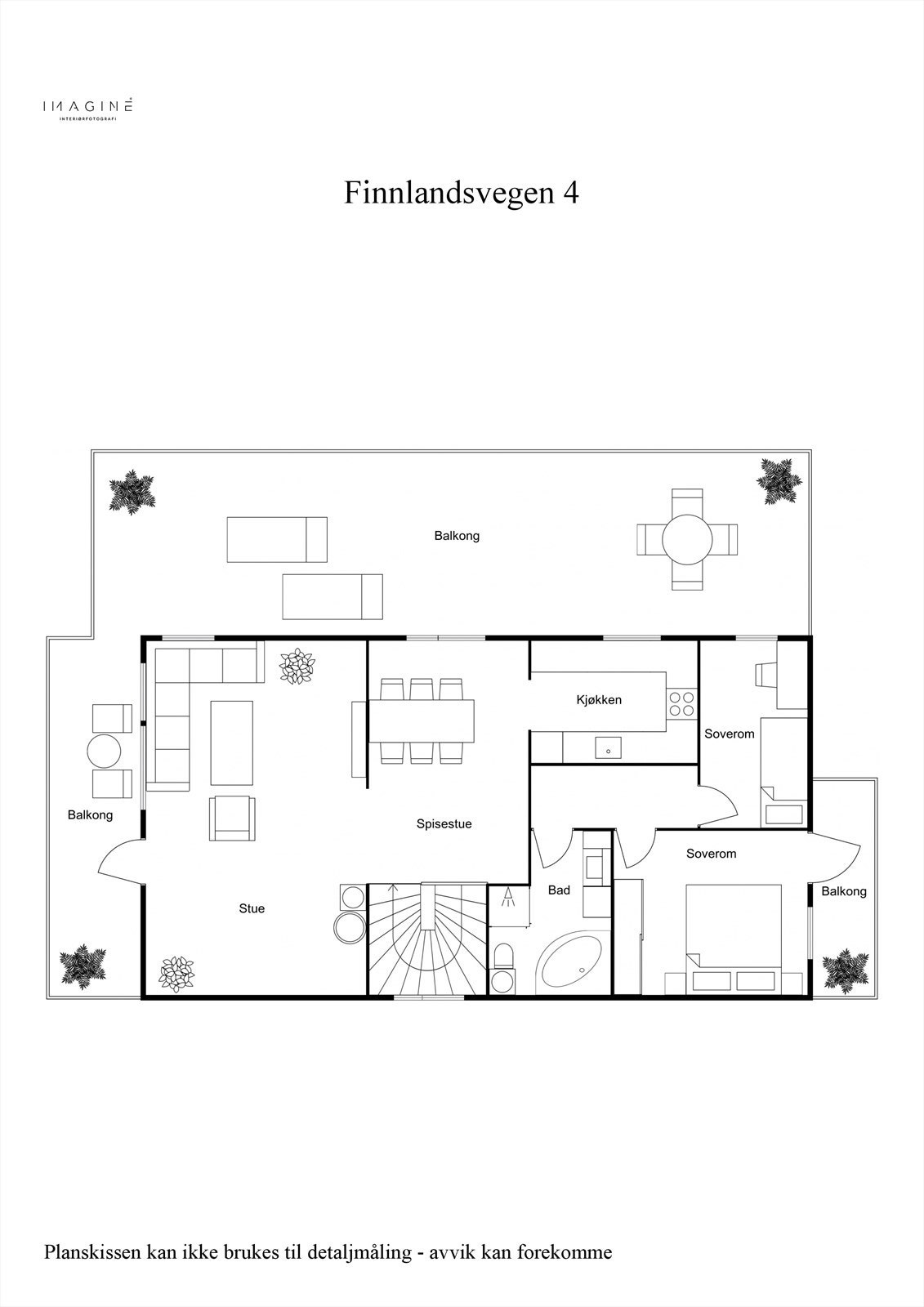 Plantegning- 2D - 2. Etasje Galleribilde