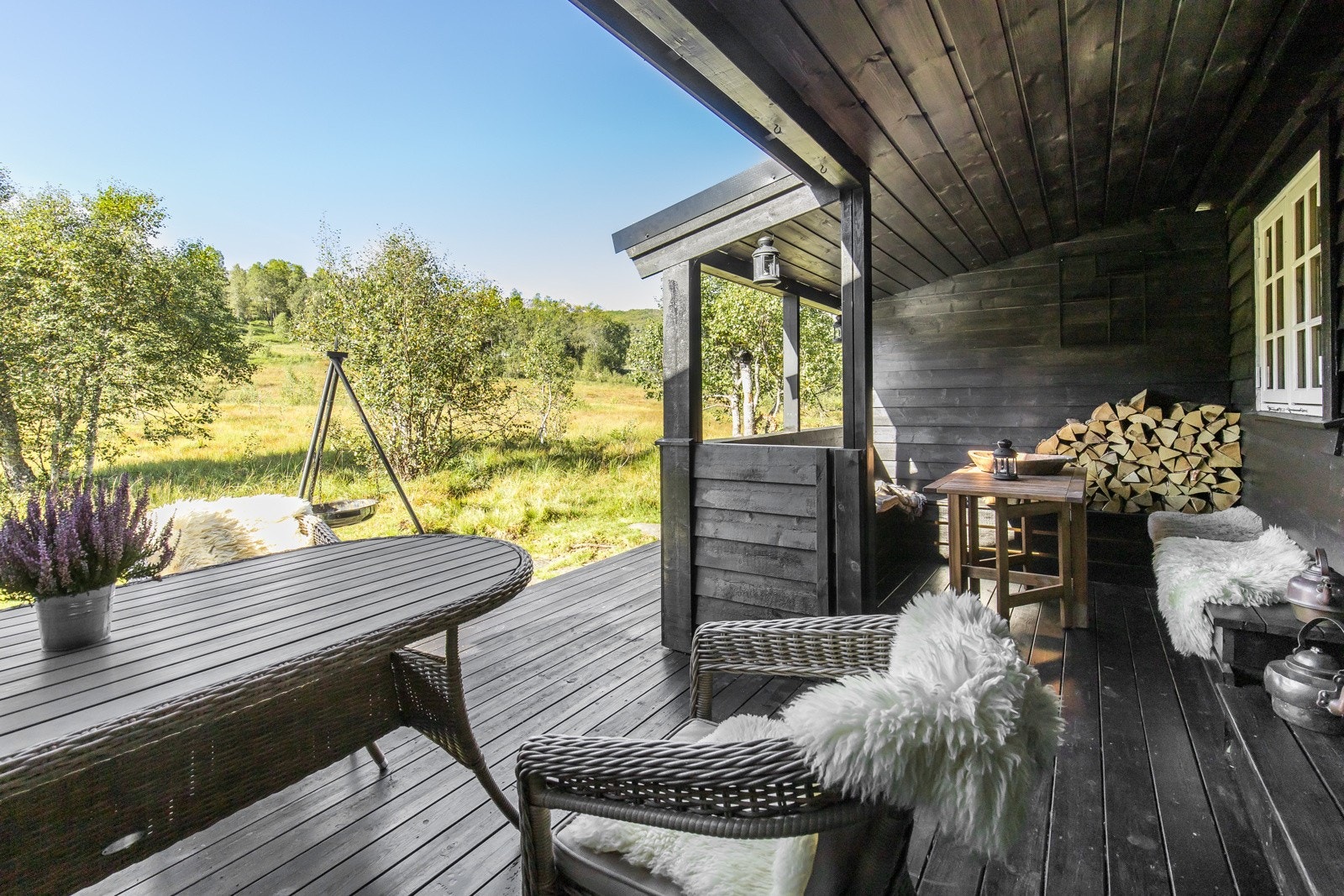 Hyggligt tillaget uteområde Galleribilde