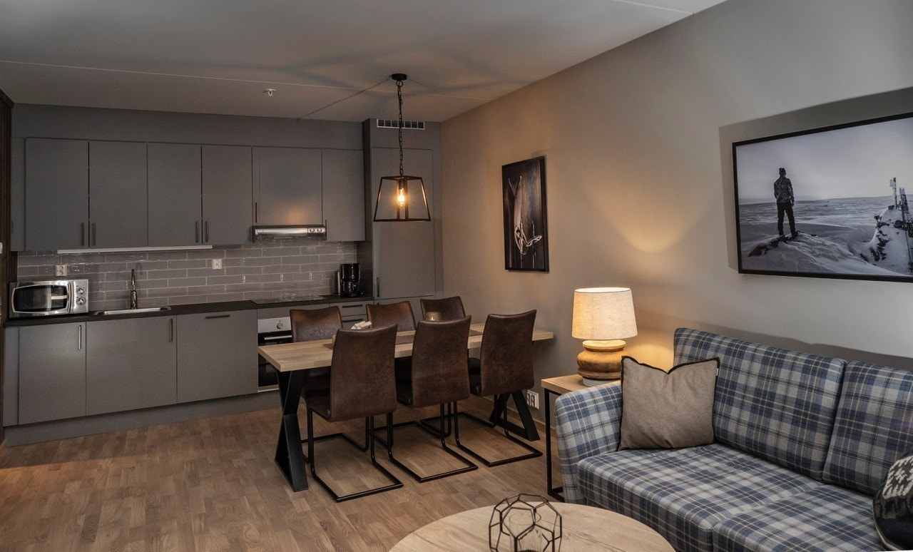 Effektivt og plassbesparende kjøkkendel - inneholder alt man trenger. Galleribilde