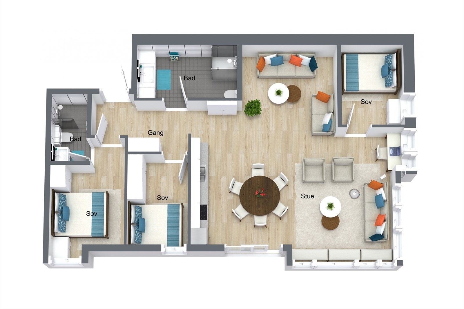 Planløsning. Galleribilde