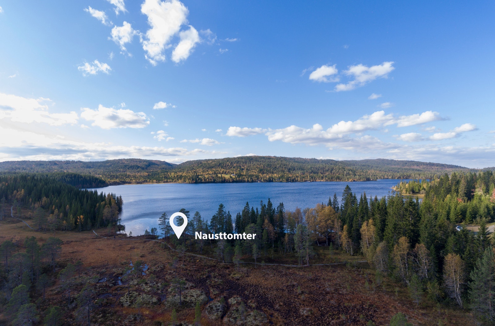 Du kan selv velge hvilken hytteleverandør du ønsker i Finnåsen hyttefelt Galleribilde