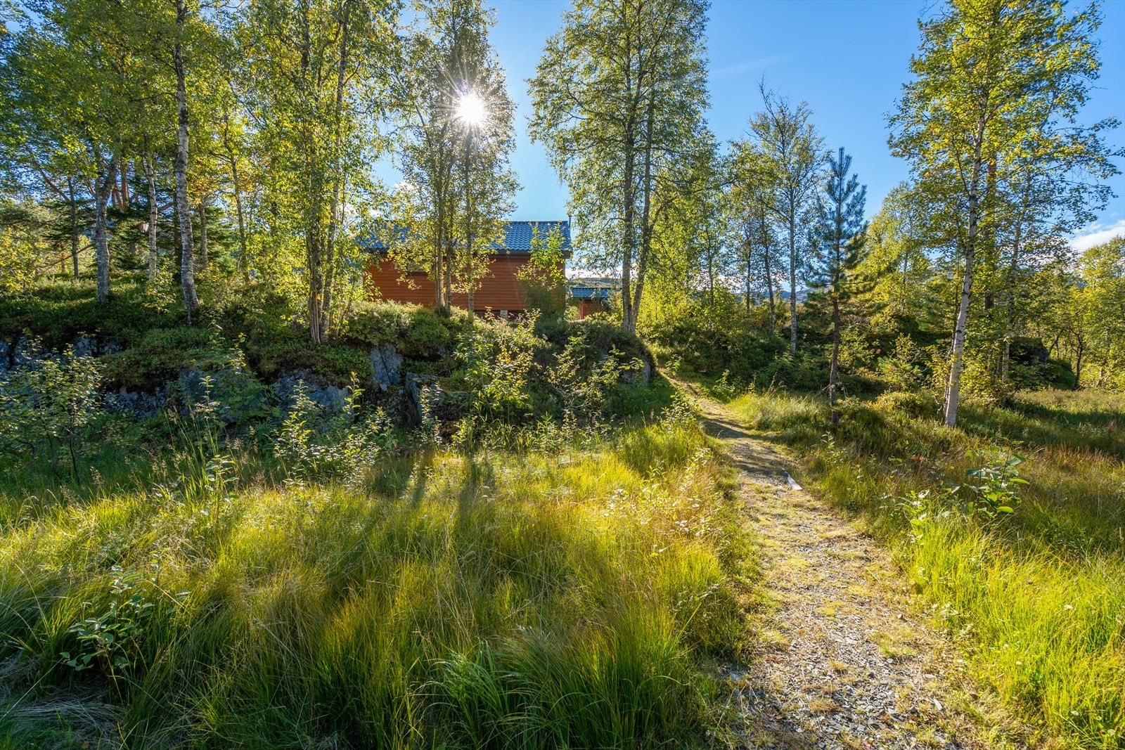 Kun ca. 200m gange fra parkeringsplassen Galleribilde