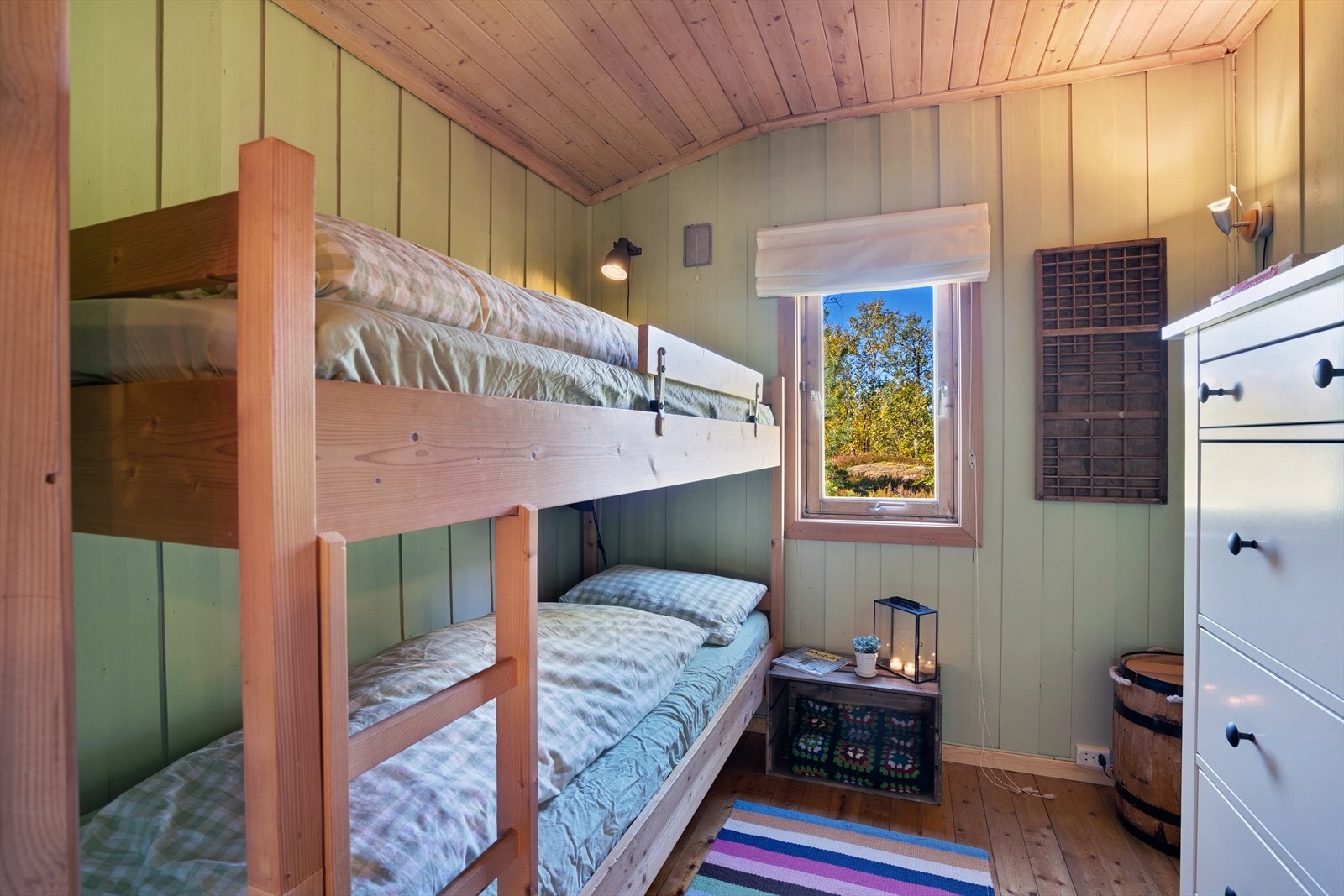 Hytten har tre soverom med totalt 6 sengeplasser. I tillegg er det oppført anneks . Galleribilde