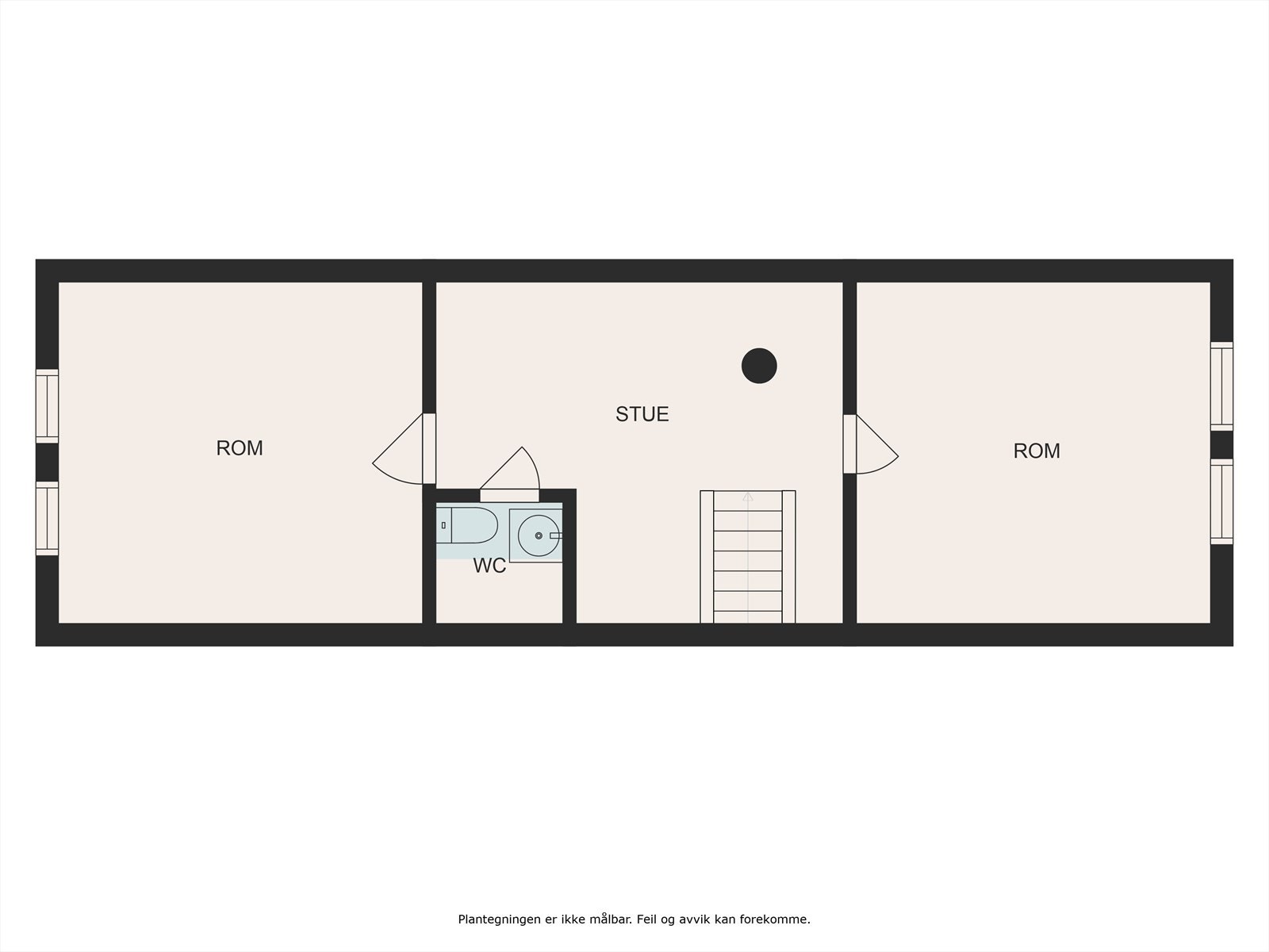Planskisse hems. Galleribilde
