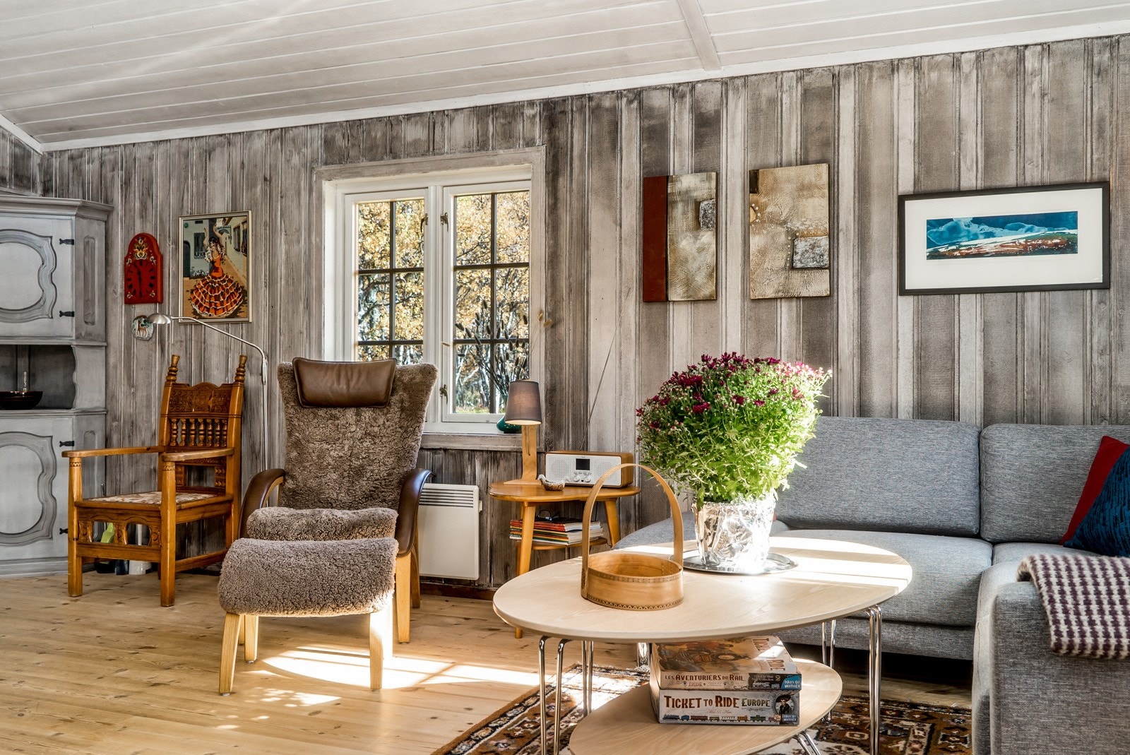 Stuen byr opp til hyggelige stunder. Galleribilde