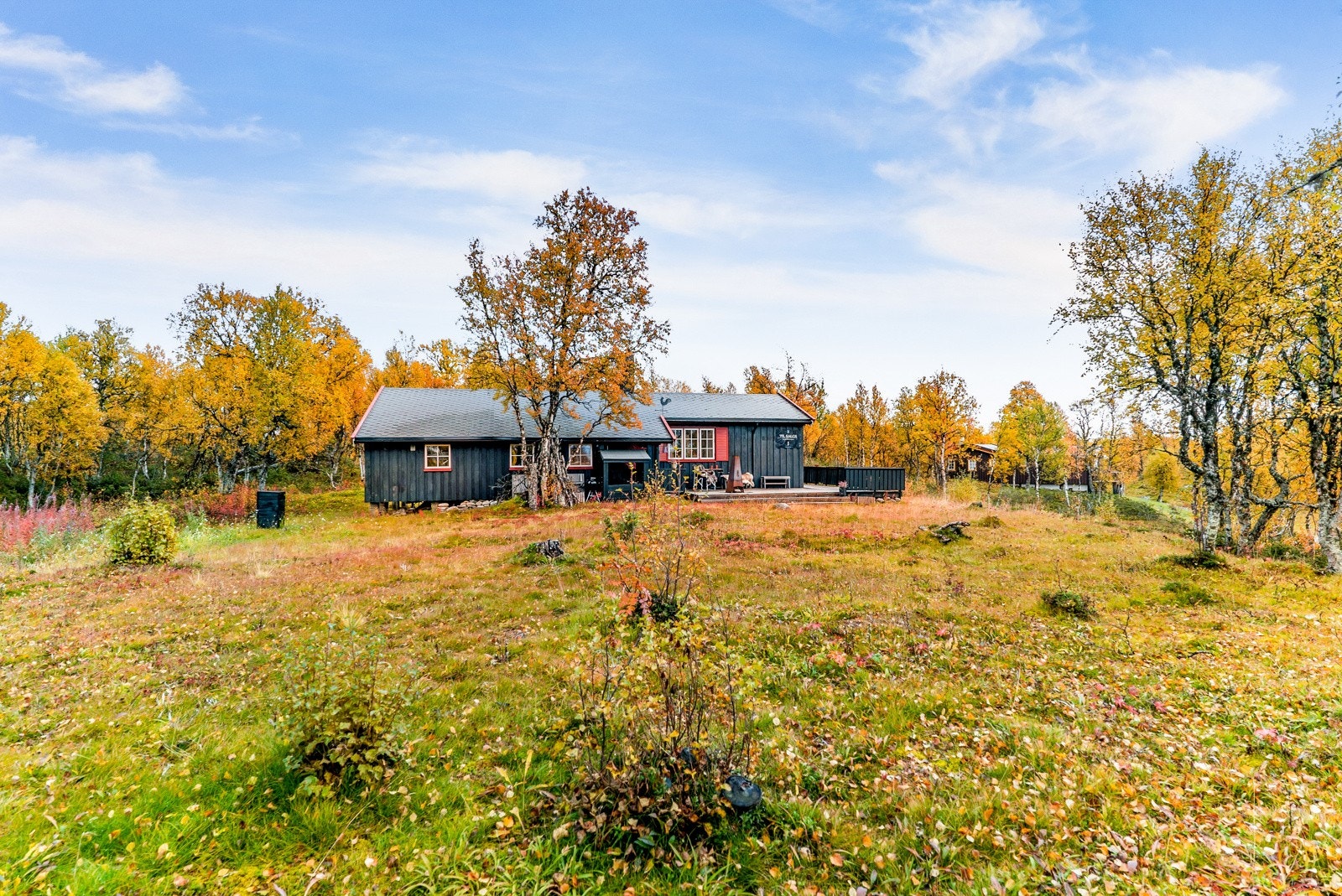 Meget pen hytte i usjenerte omgivelser like ved grensen. Galleribilde