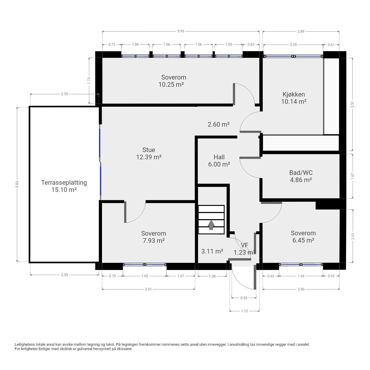 Plantegning 2 etg. Galleribilde