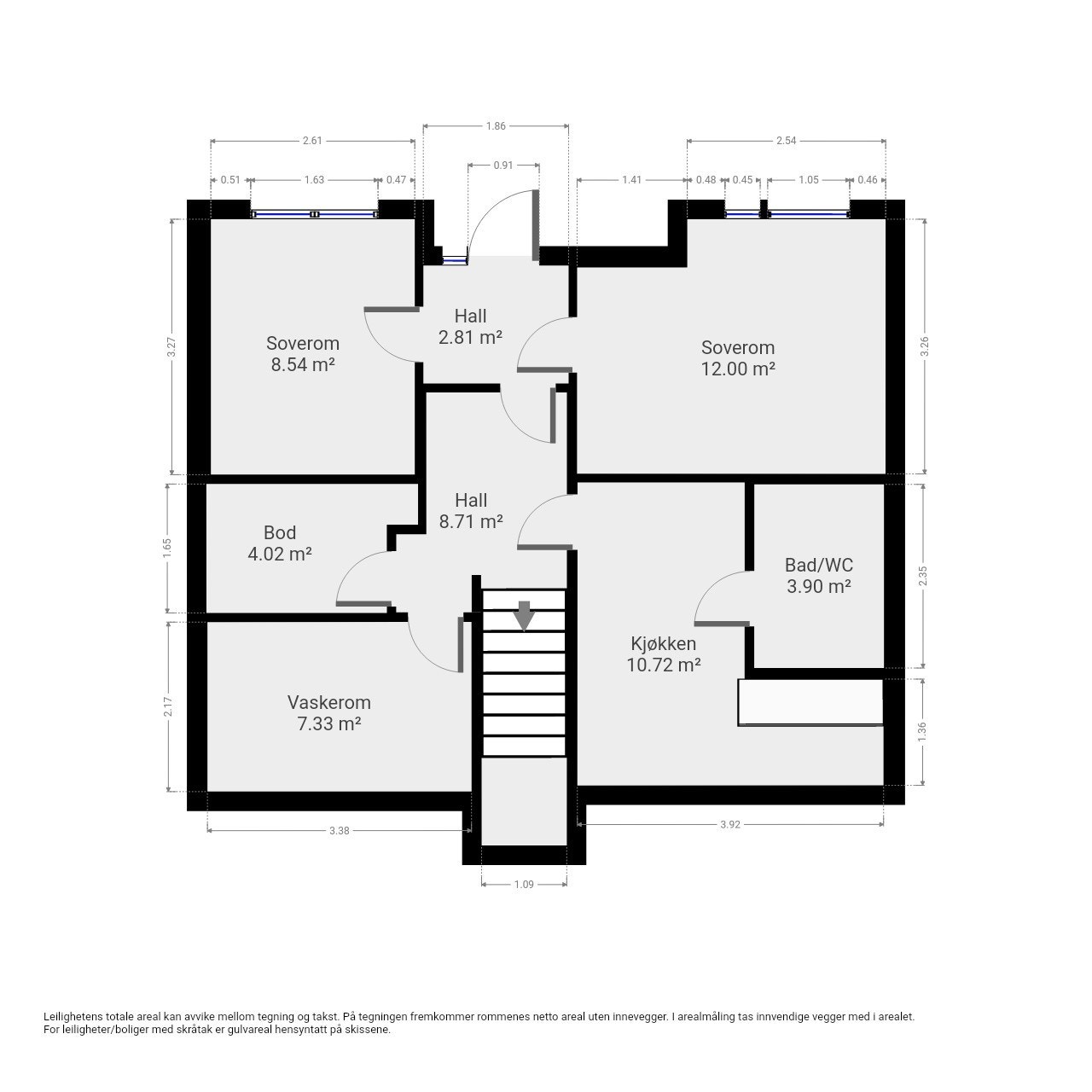 Plantegning 1 etg. Galleribilde