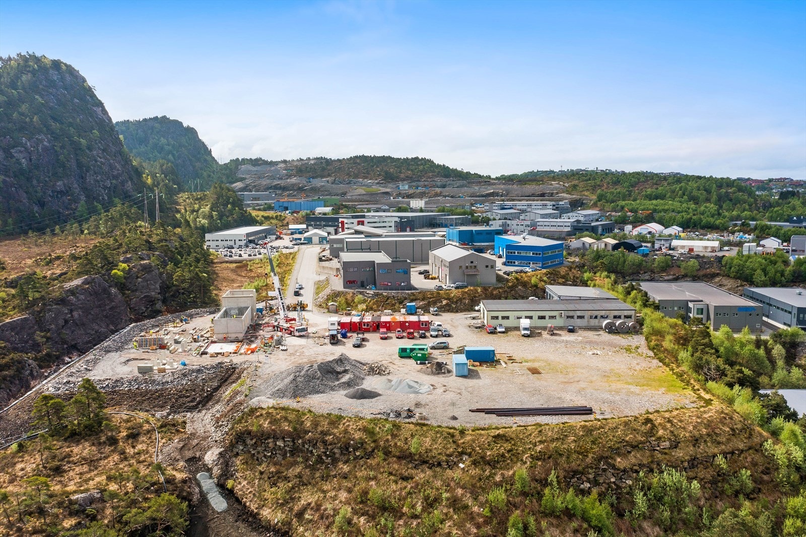 Flyfoto tomt Galleribilde