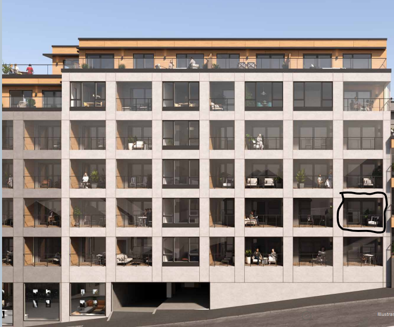 Fasade ut mot Sandgaten Galleribilde