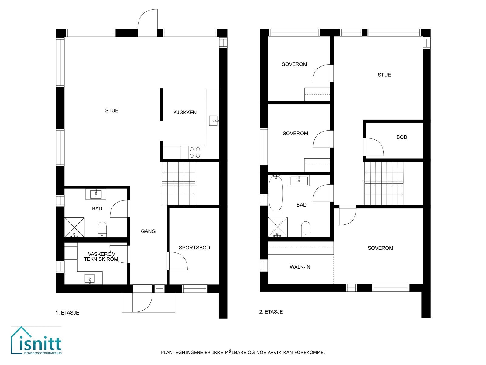 Plantegning bolig B Galleribilde