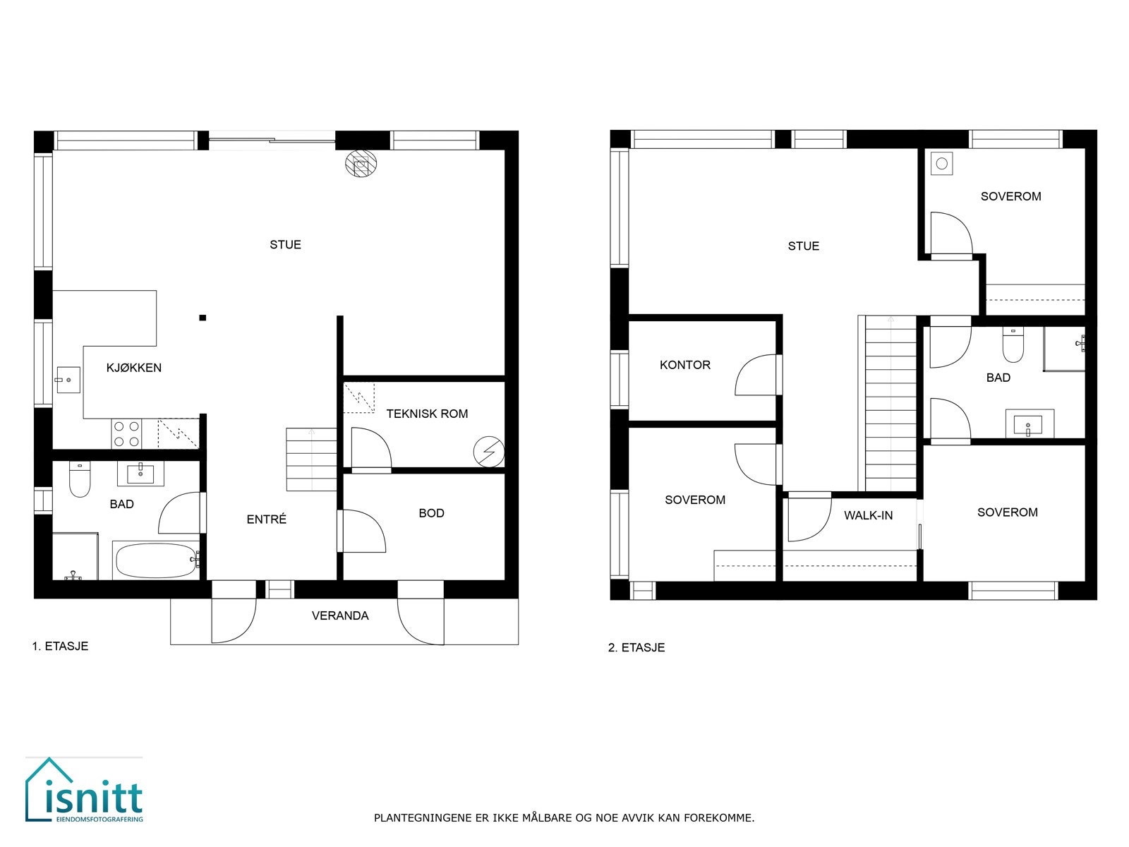 Plantegning bolig D Galleribilde