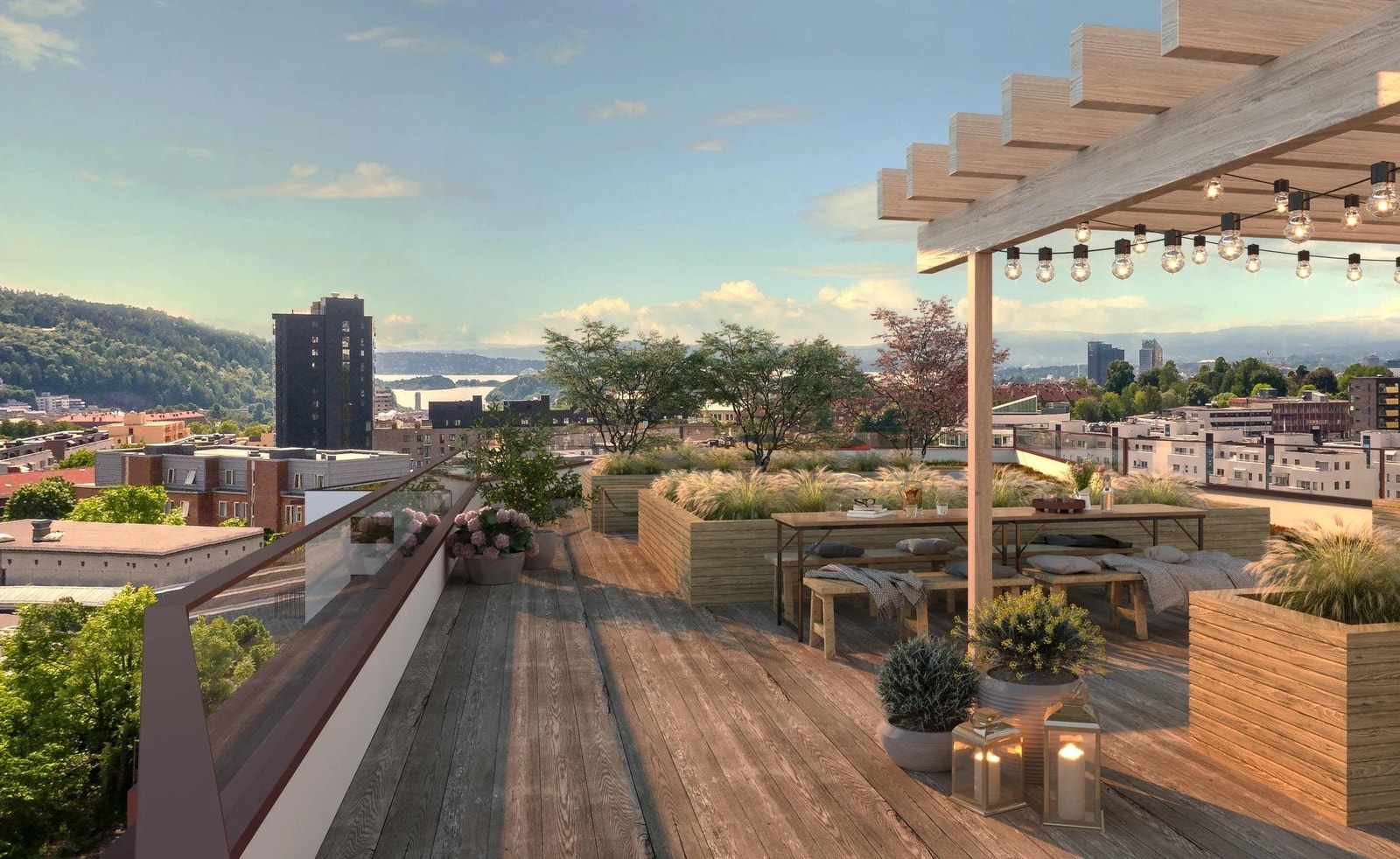 Felles takterrasse Galleribilde