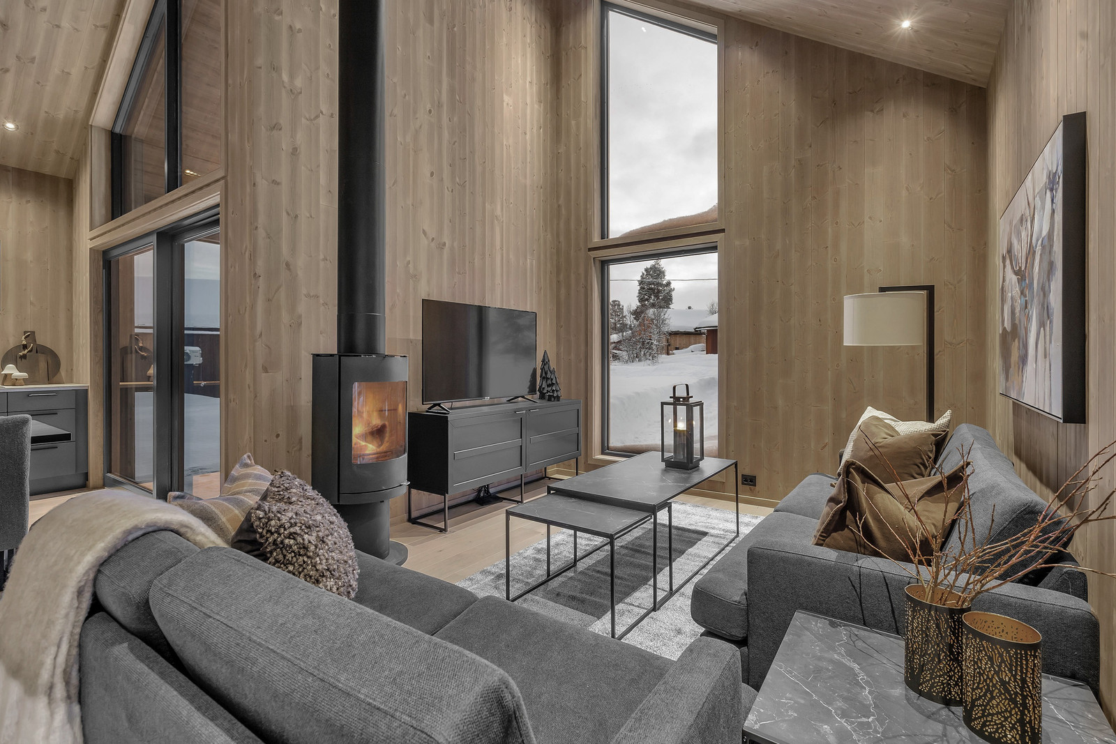 Image #15 Innholdsrik arkitekttegnet hytte på stor tomt - Smarthytte med varmepumpe