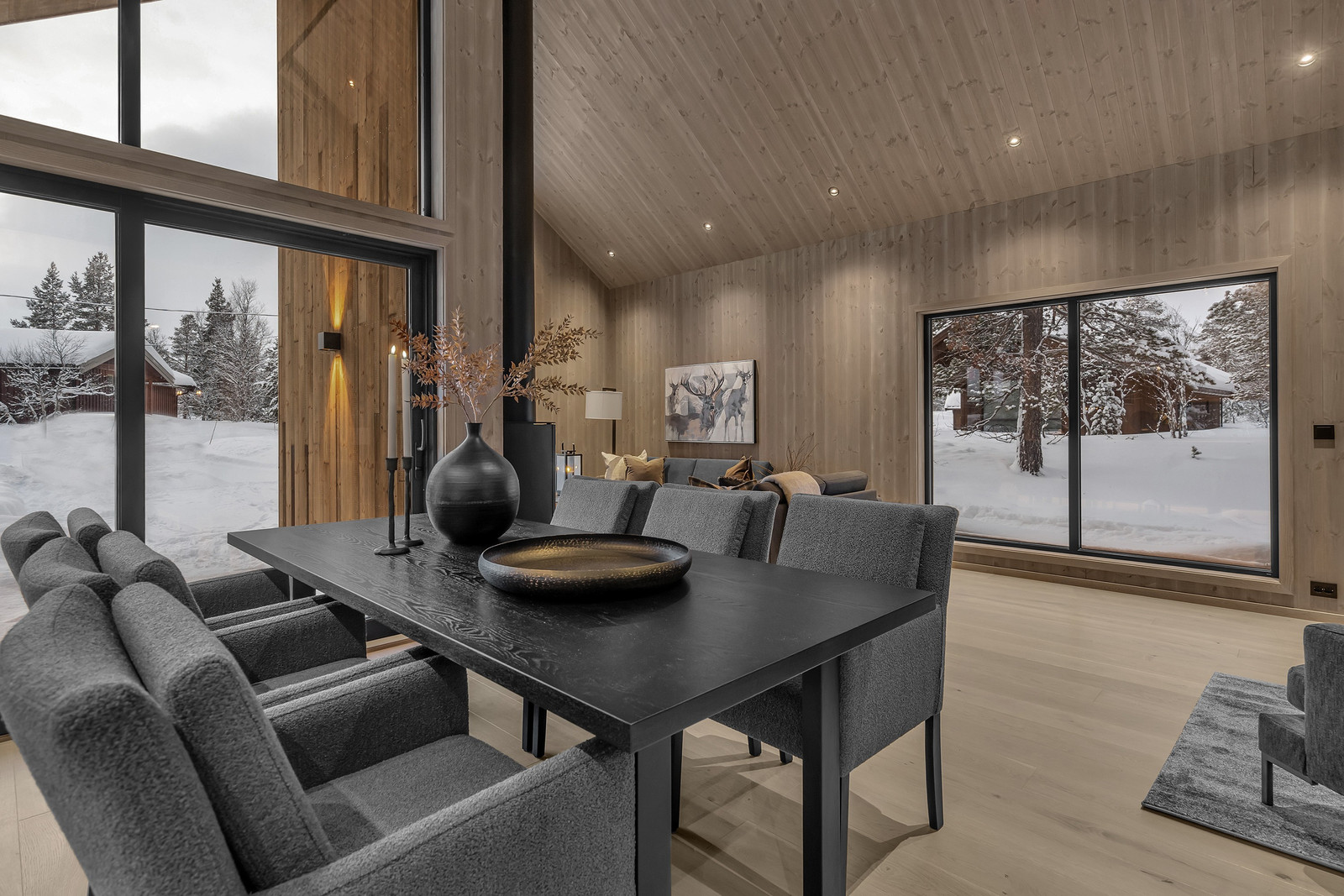 Image #7 Innholdsrik arkitekttegnet hytte på stor tomt - Smarthytte med varmepumpe