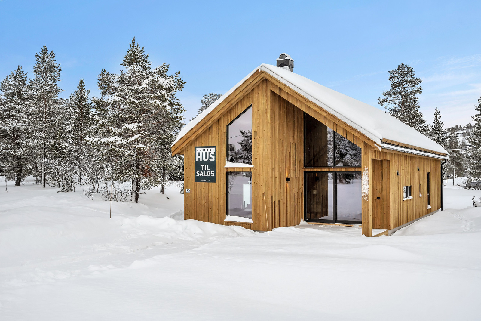 Image #26 Innholdsrik arkitekttegnet hytte på stor tomt - Smarthytte med varmepumpe