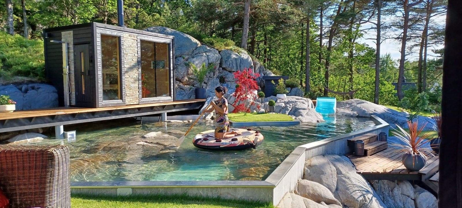 Litt avkjøling på varmesommer dager Galleribilde