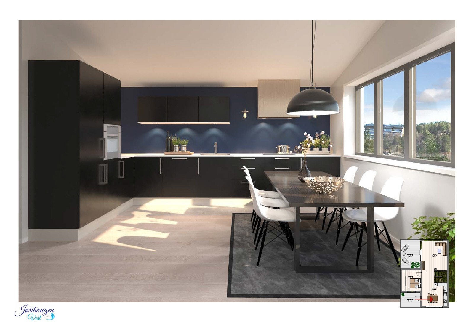 Kjøkken illustrasjon Galleribilde