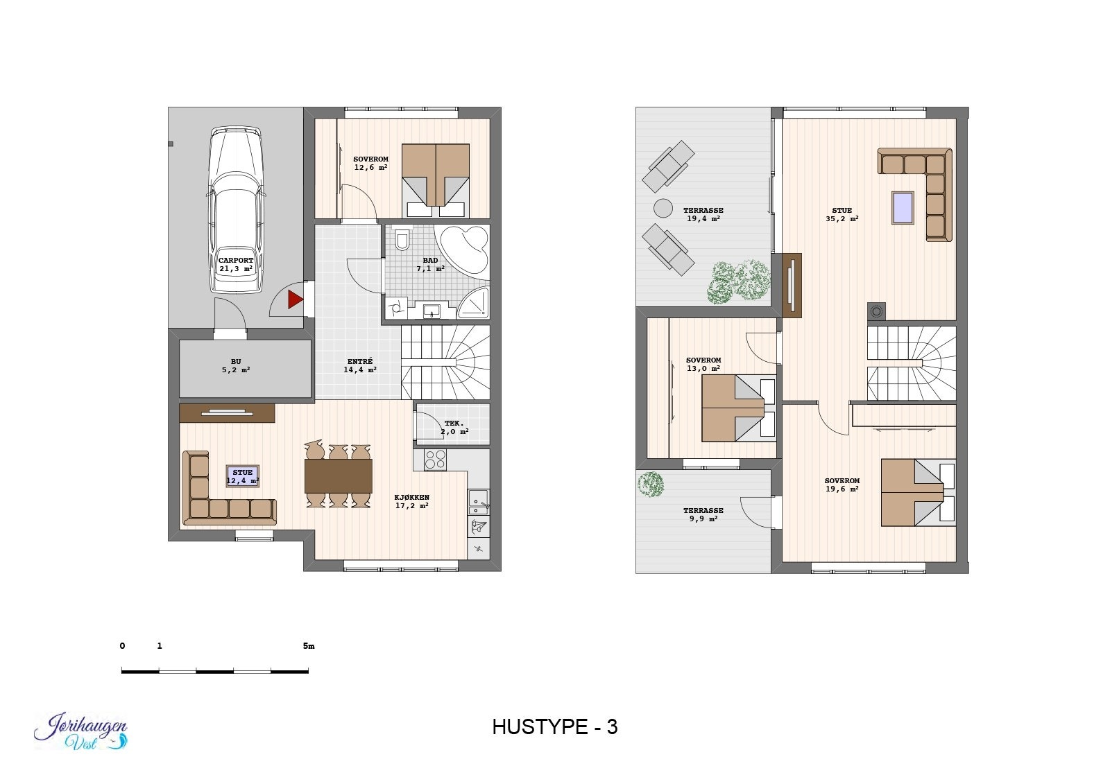 Plantegning hustype 3 Galleribilde
