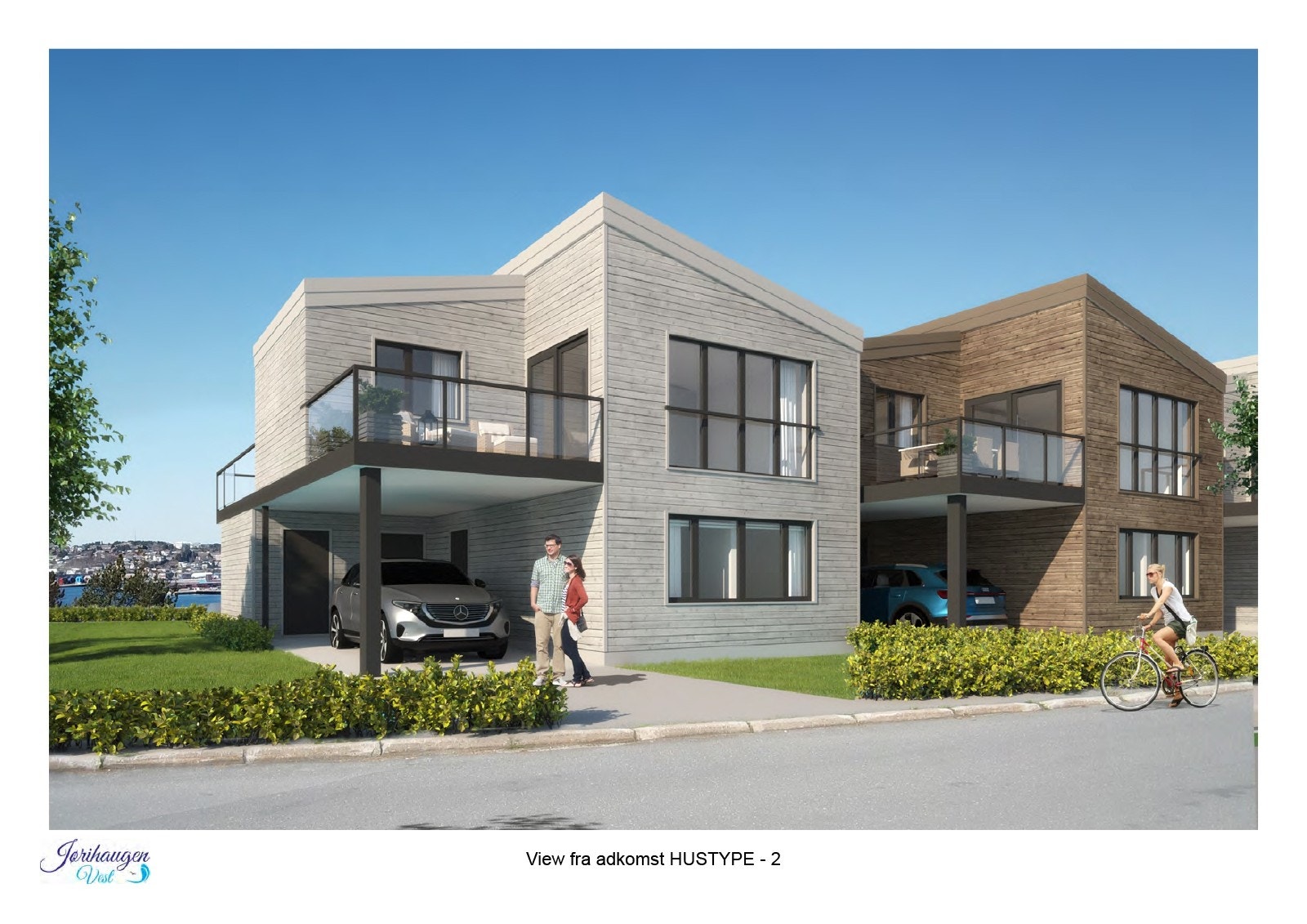 Fasade hustype 2 illustrasjon Galleribilde