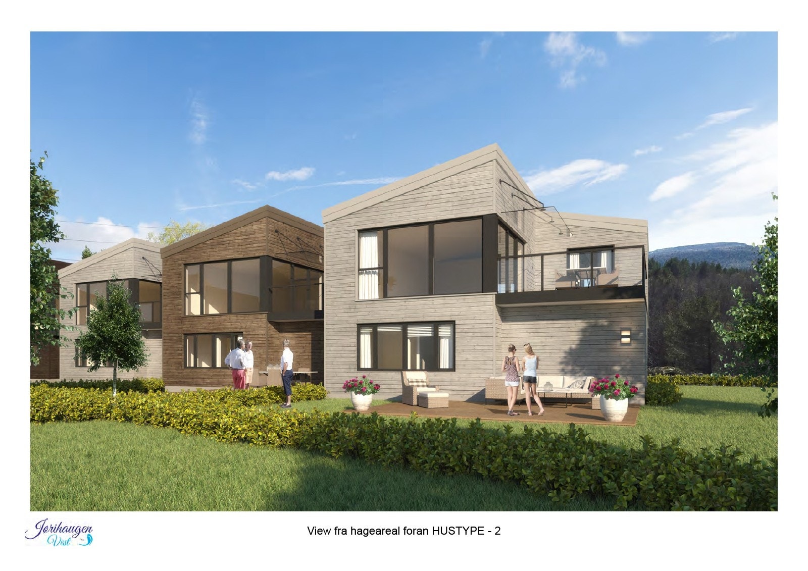 Fasade hustype 2 illustrasjon Galleribilde