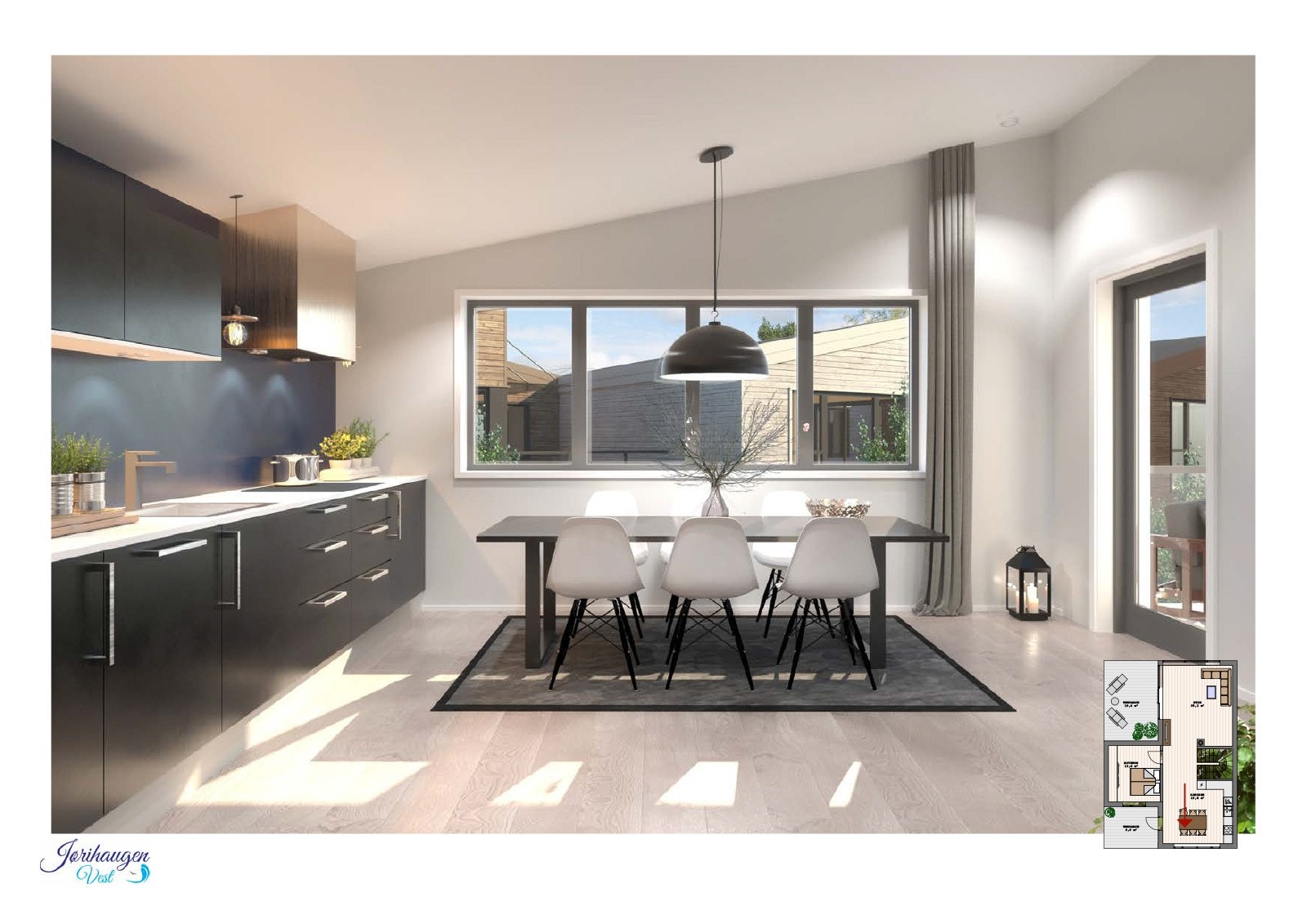 Kjøkken illustrasjon Galleribilde