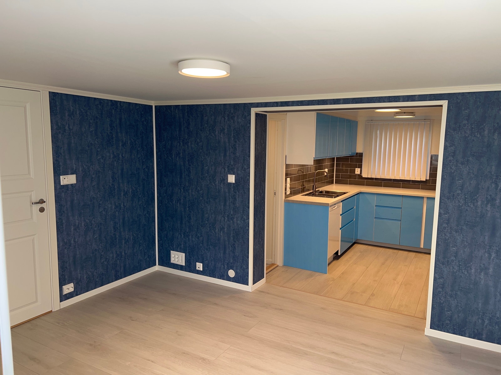 Leilighet 1: Åpen stue og kjøkkenløsning med to soverom Galleribilde