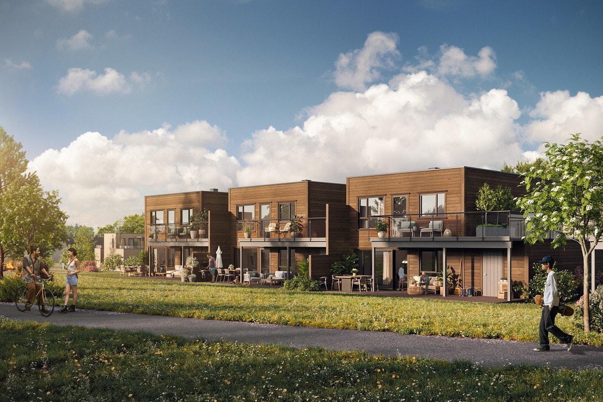 Hus 1 og 2 soler seg i glansen. Galleribilde