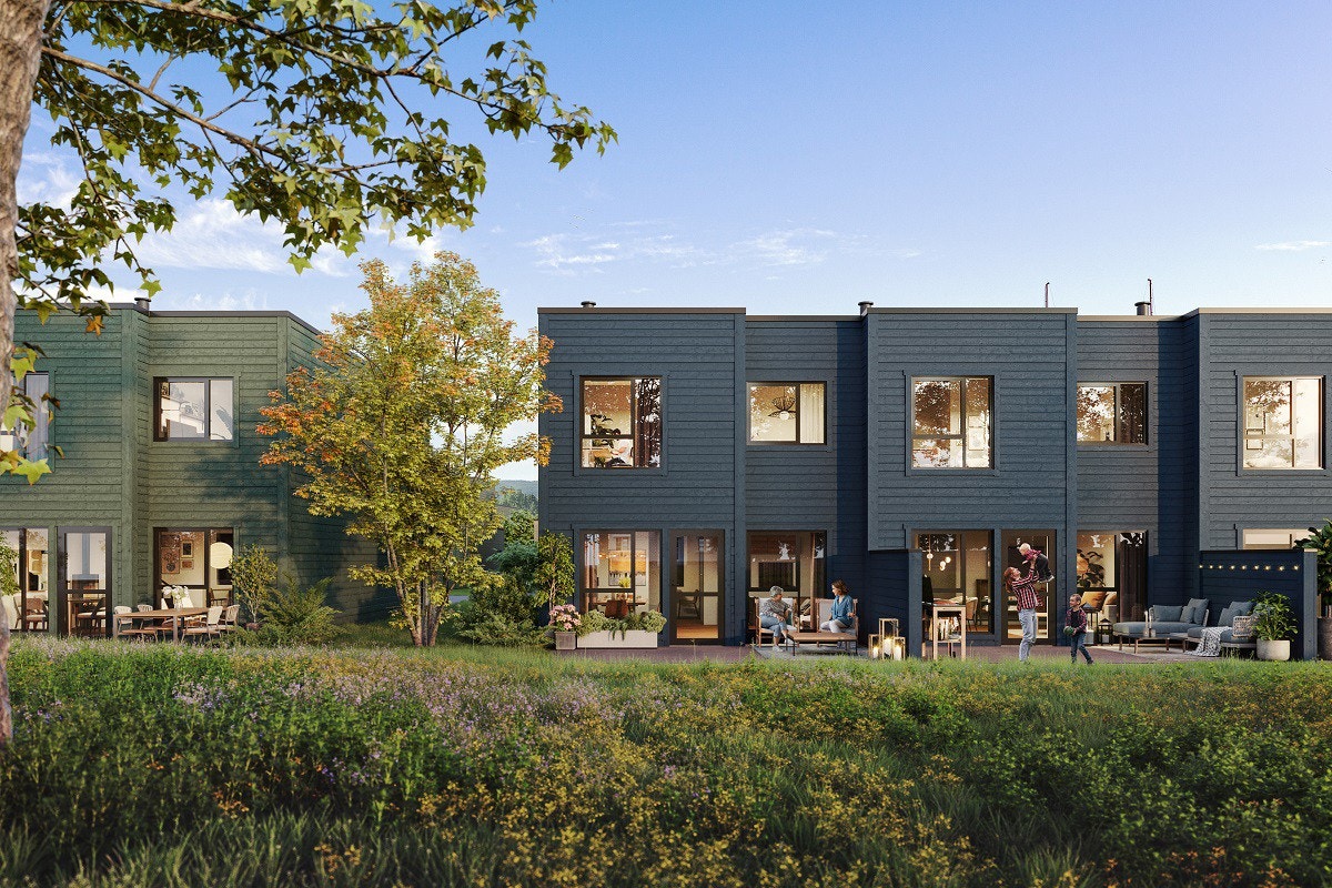 Store vindusflater gir et godt lys inn i boligen. Galleribilde