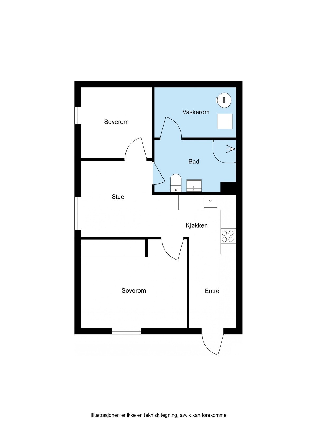 Plantegning / Layout Galleribilde