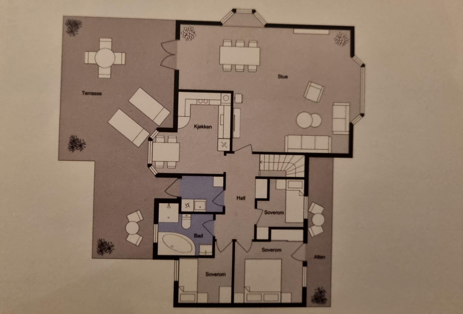 Plantegning Galleribilde