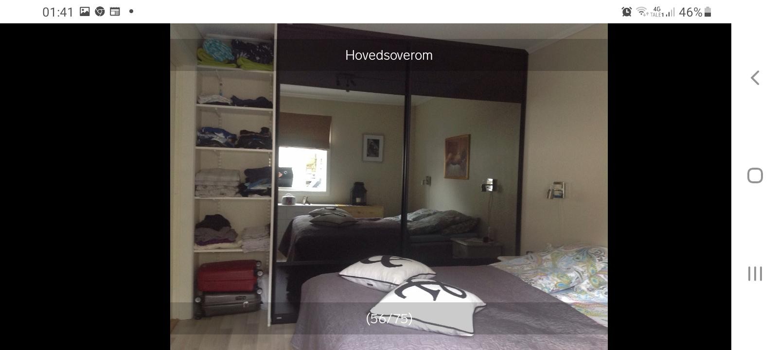 Hovedsoverom med mye skapplass Galleribilde