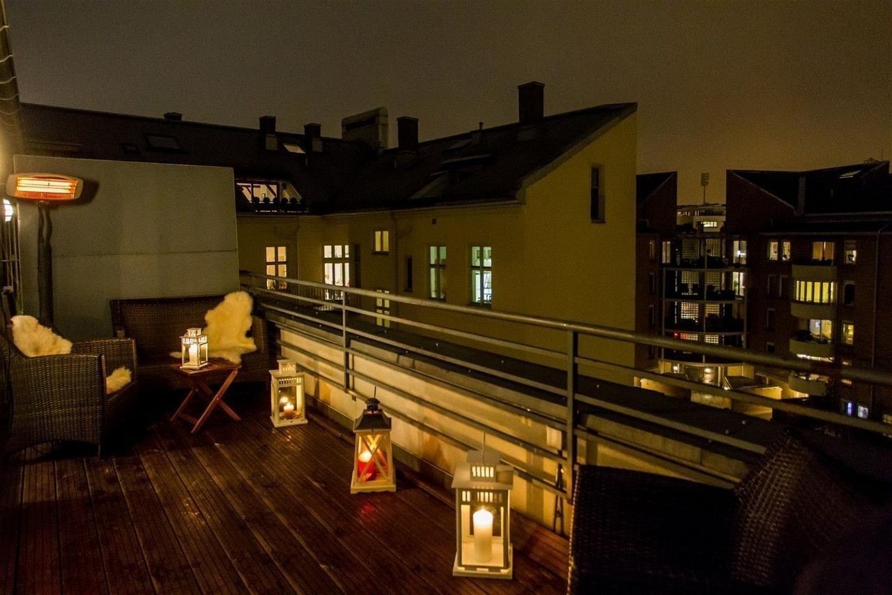 Usjenert veranda Galleribilde