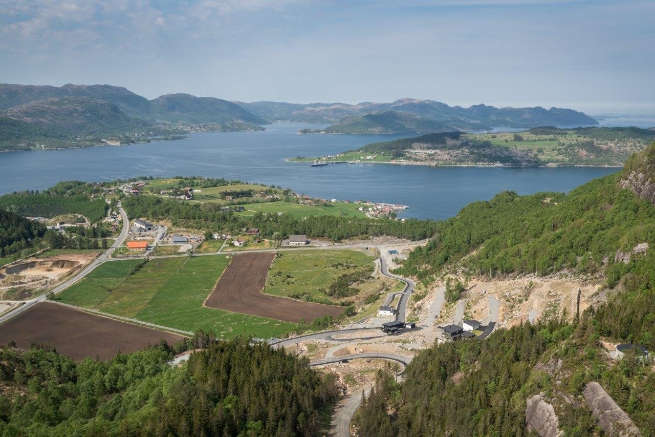 Tomteområde sett ovenfra Galleribilde