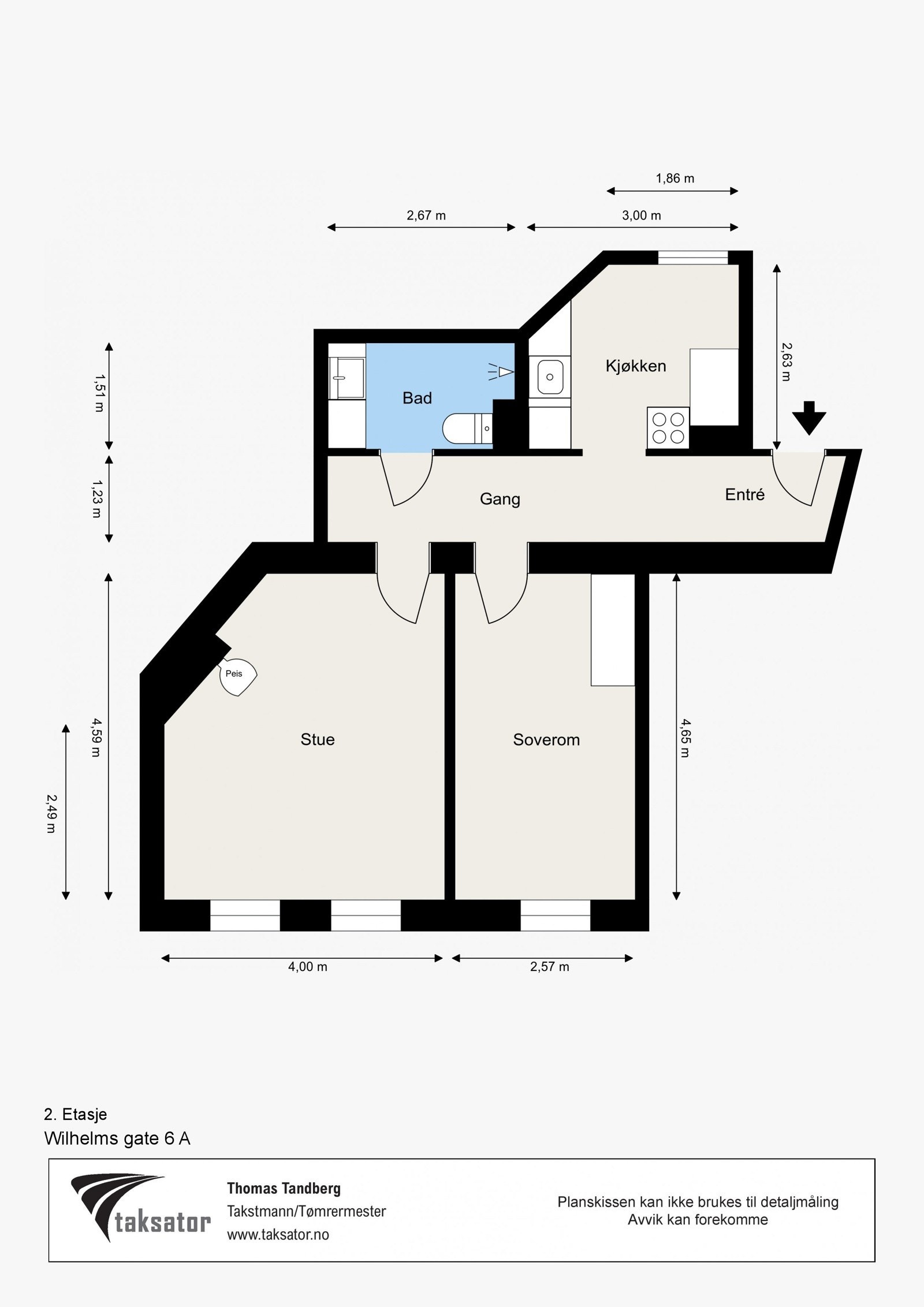 Vi starter med en plantegning slik du raskt kan danne deg et overblikk over boligen. Galleribilde