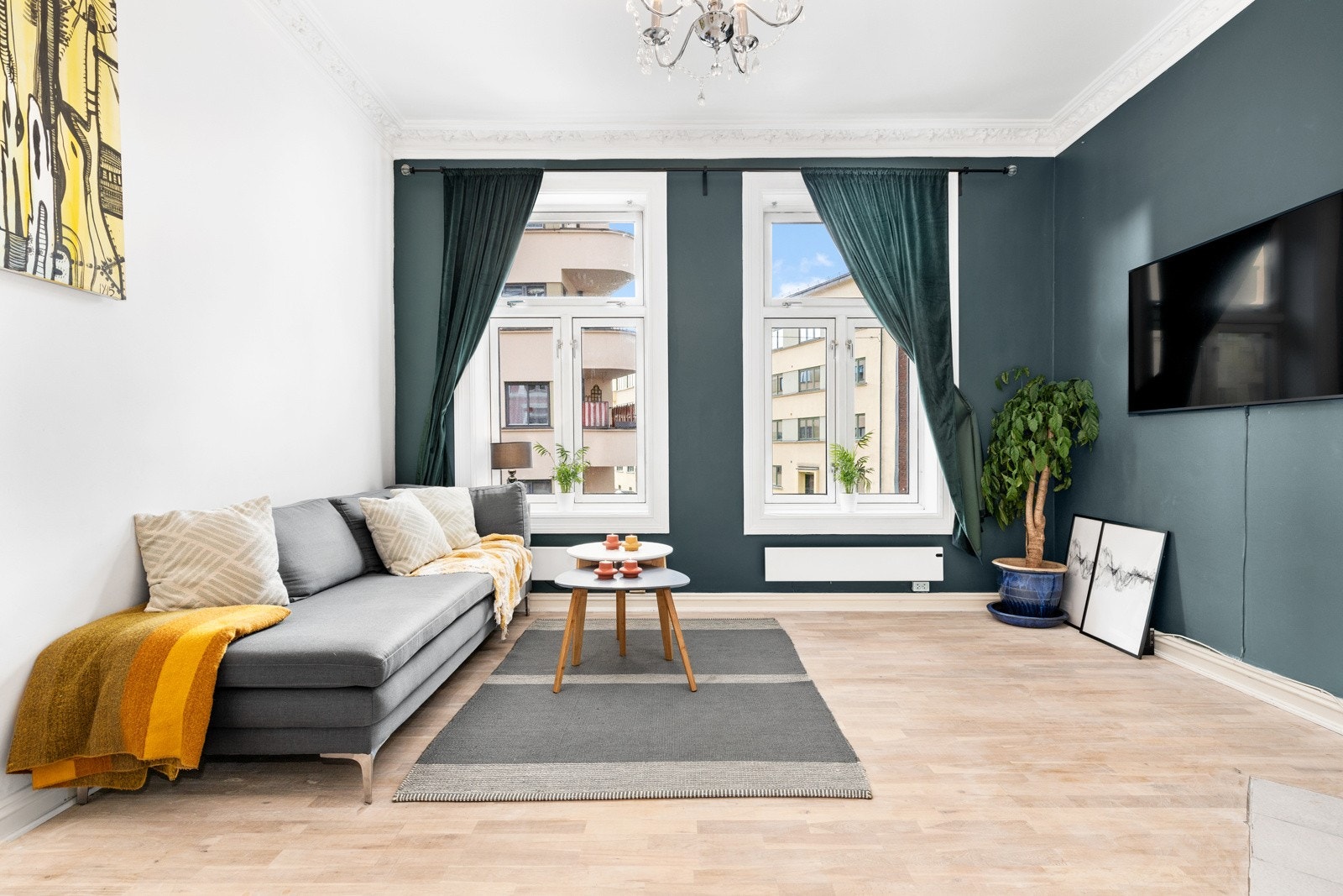 Her er det enkelt å sette sitt eget preg på leiligheten med ønsket innredning og møblement. Galleribilde