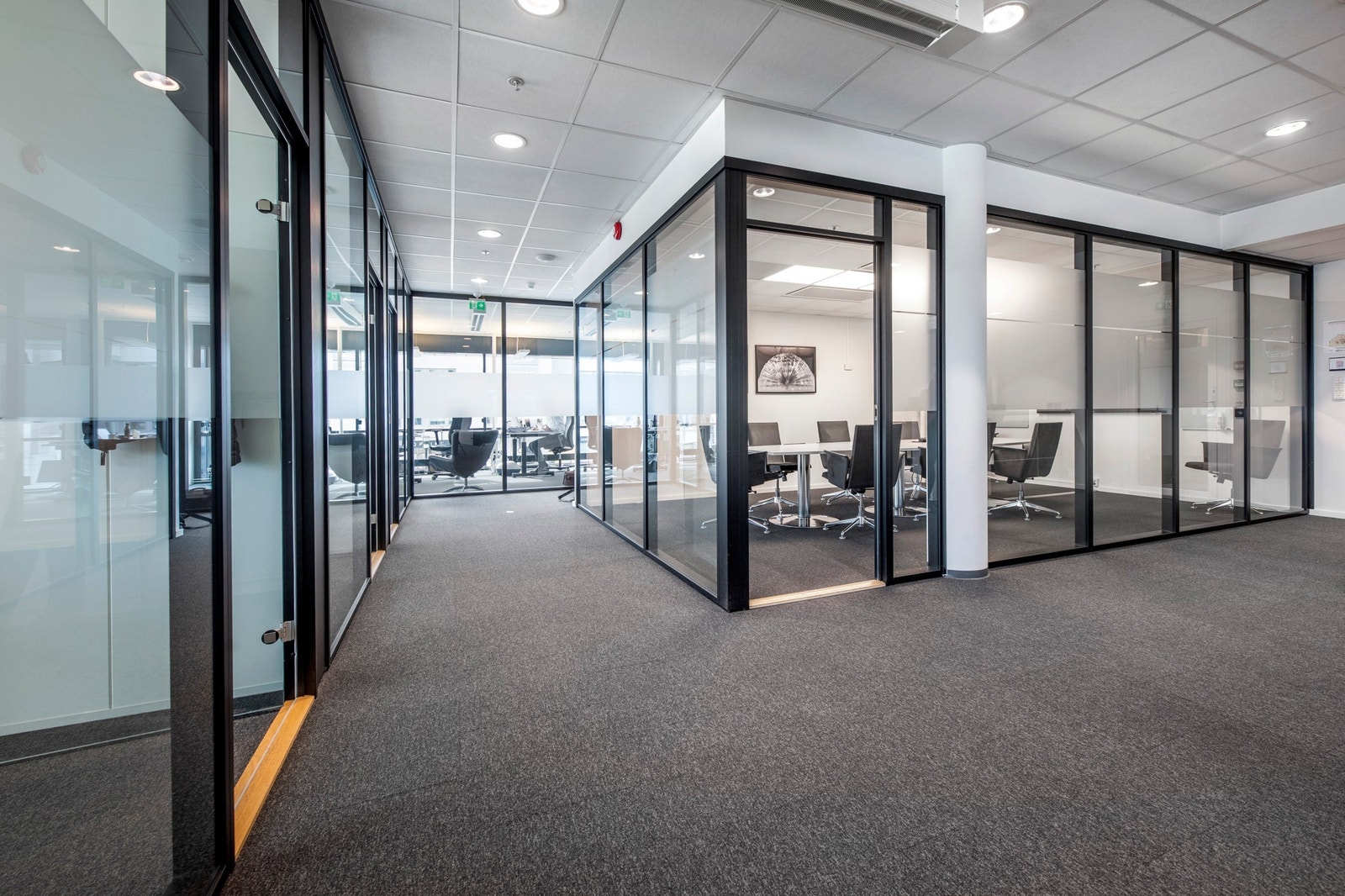 Fine glassfronter Galleribilde