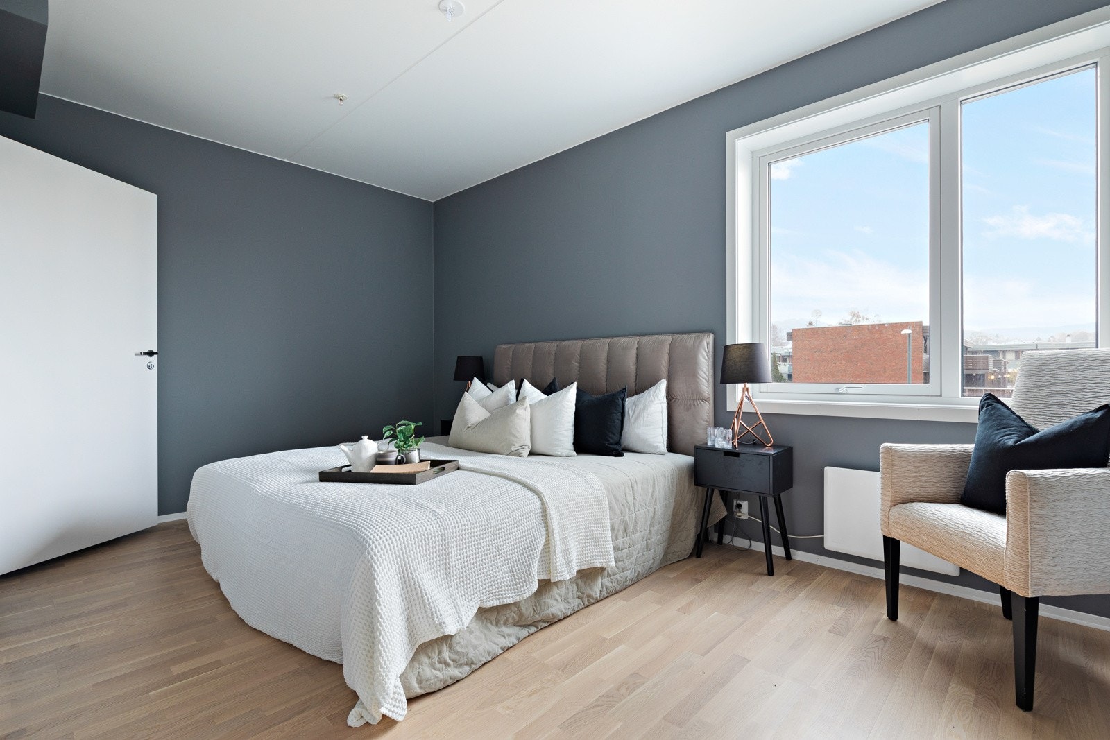 Leiligheten har totalt tre soverom. Galleribilde