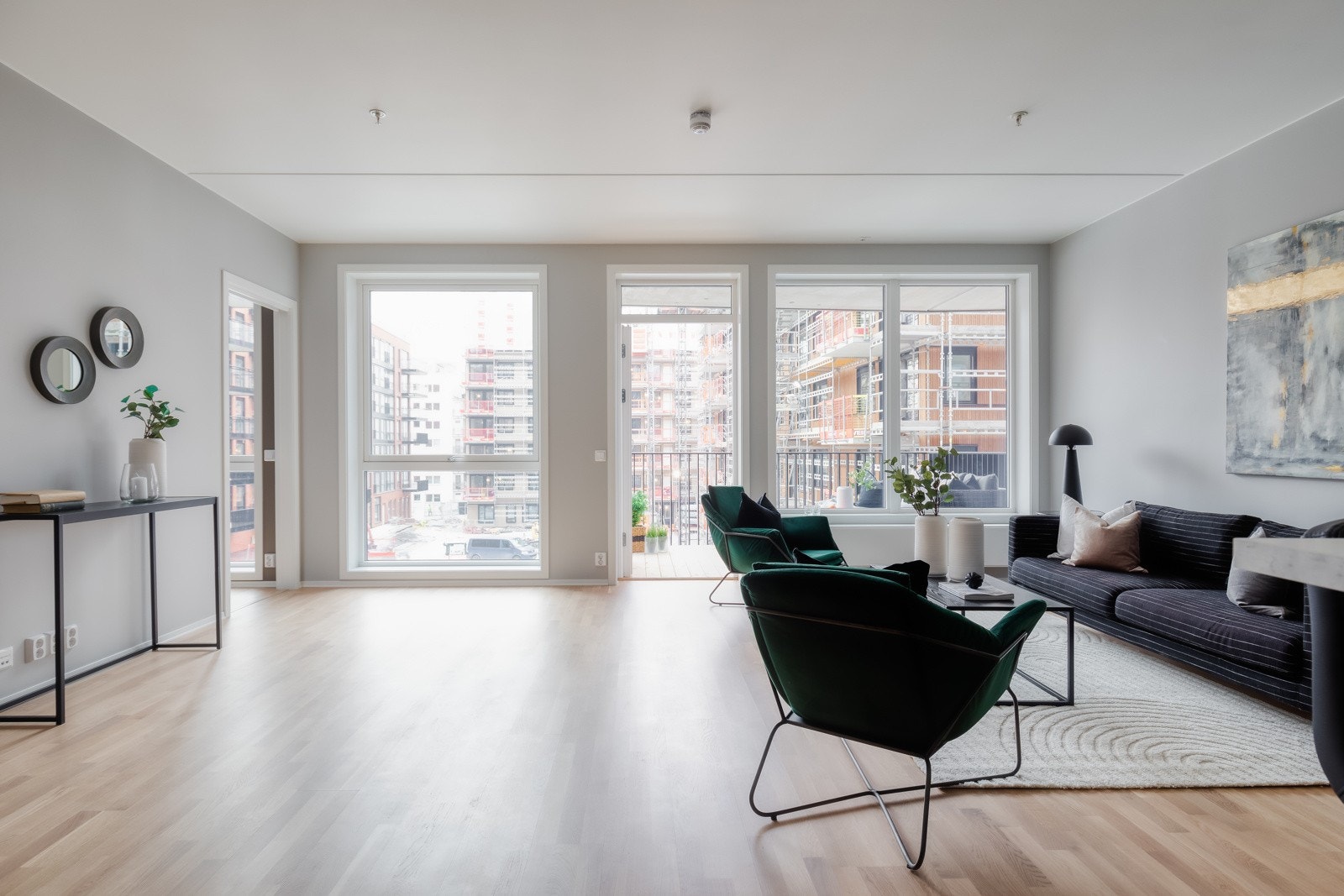 Leiligheten er splitter ny og ubebodd. Galleribilde