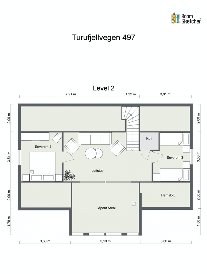 Planskissen er ment som en illustrasjon og avvik kan forekomme. Tegningen er ikke målbar, eventuelle mål er ikke eksakte. Galleribilde