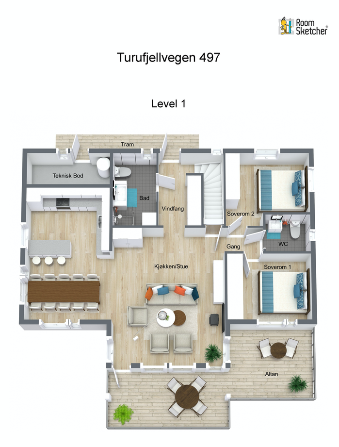 Planskissen er ment som en illustrasjon og avvik kan forekomme. Tegningen er ikke målbar, eventuelle mål er ikke eksakte. Galleribilde
