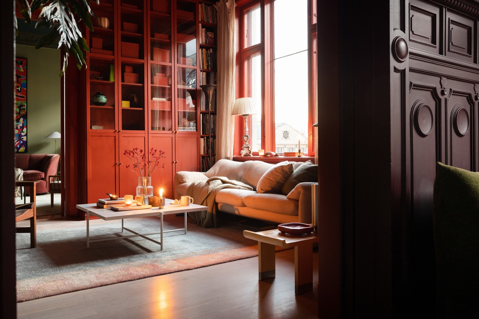 Rehabilitering av de pipeløp i bygningen som er i bruk til fyring er utført i 2022, og det foreligger ferdigattest for tiltaket Galleribilde