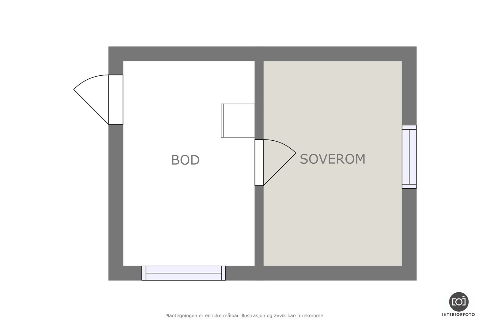 Plantegning anneks Galleribilde