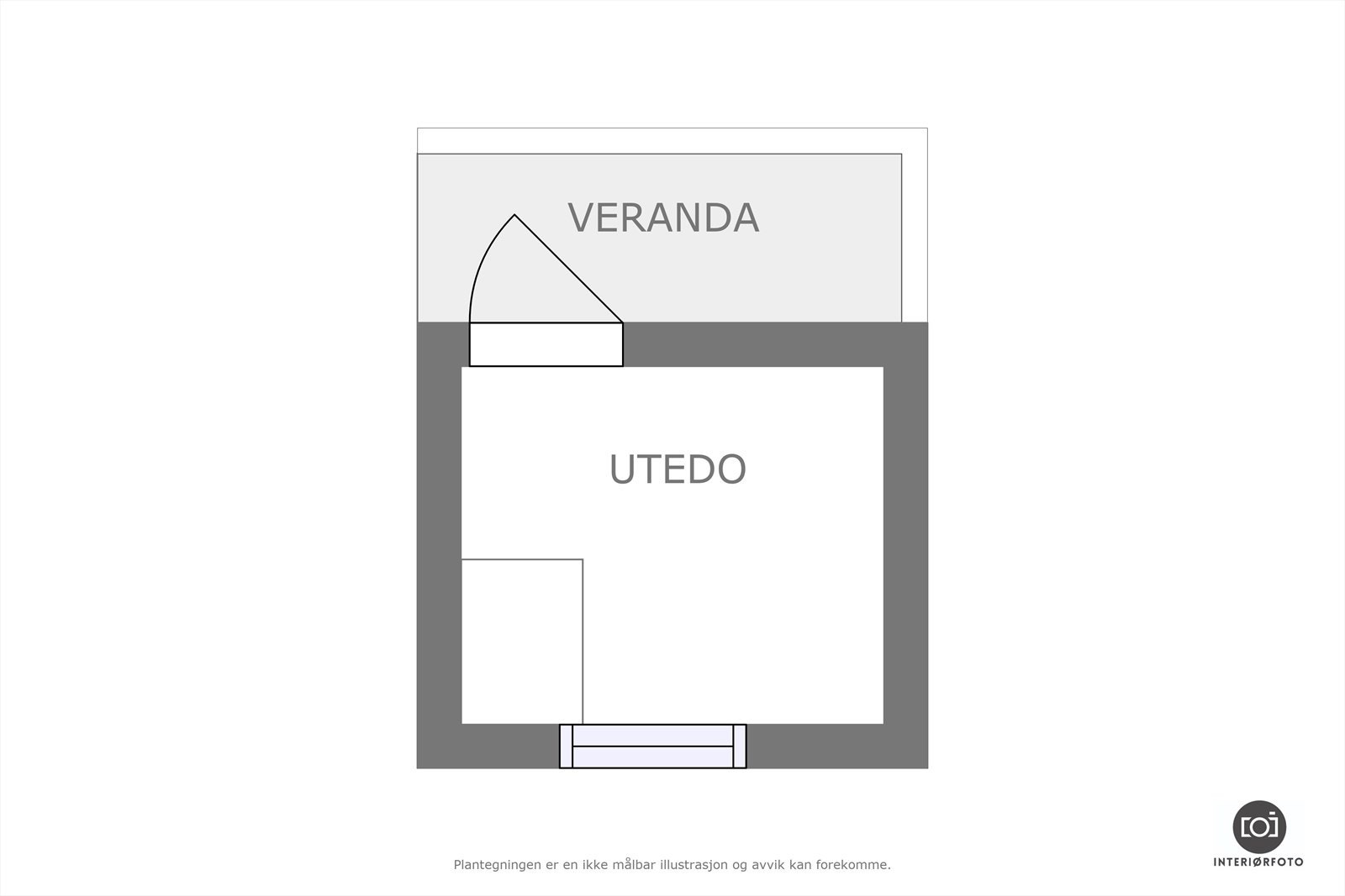 Plantegning utedo Galleribilde