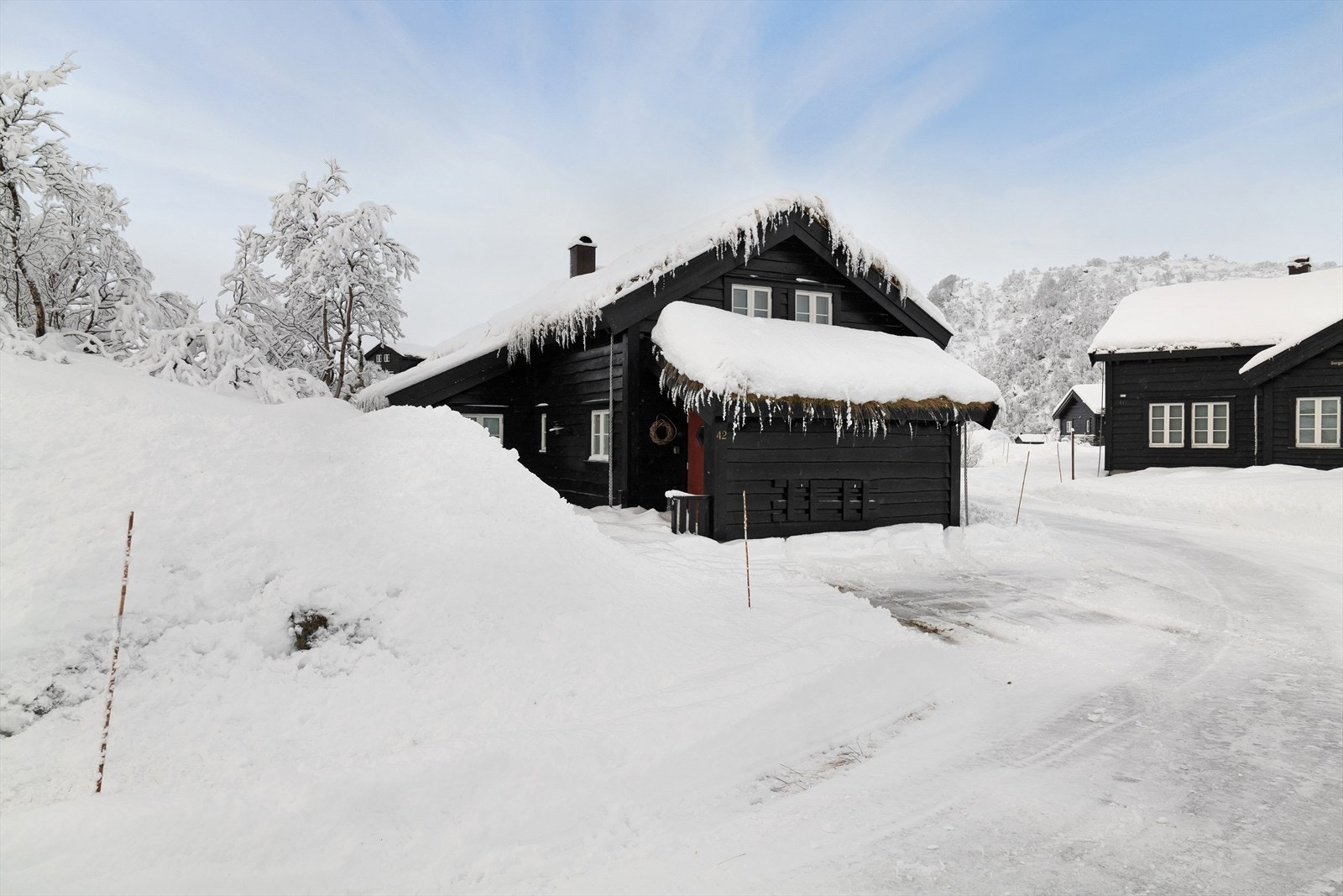 Bilvei helt frem til hytta Galleribilde