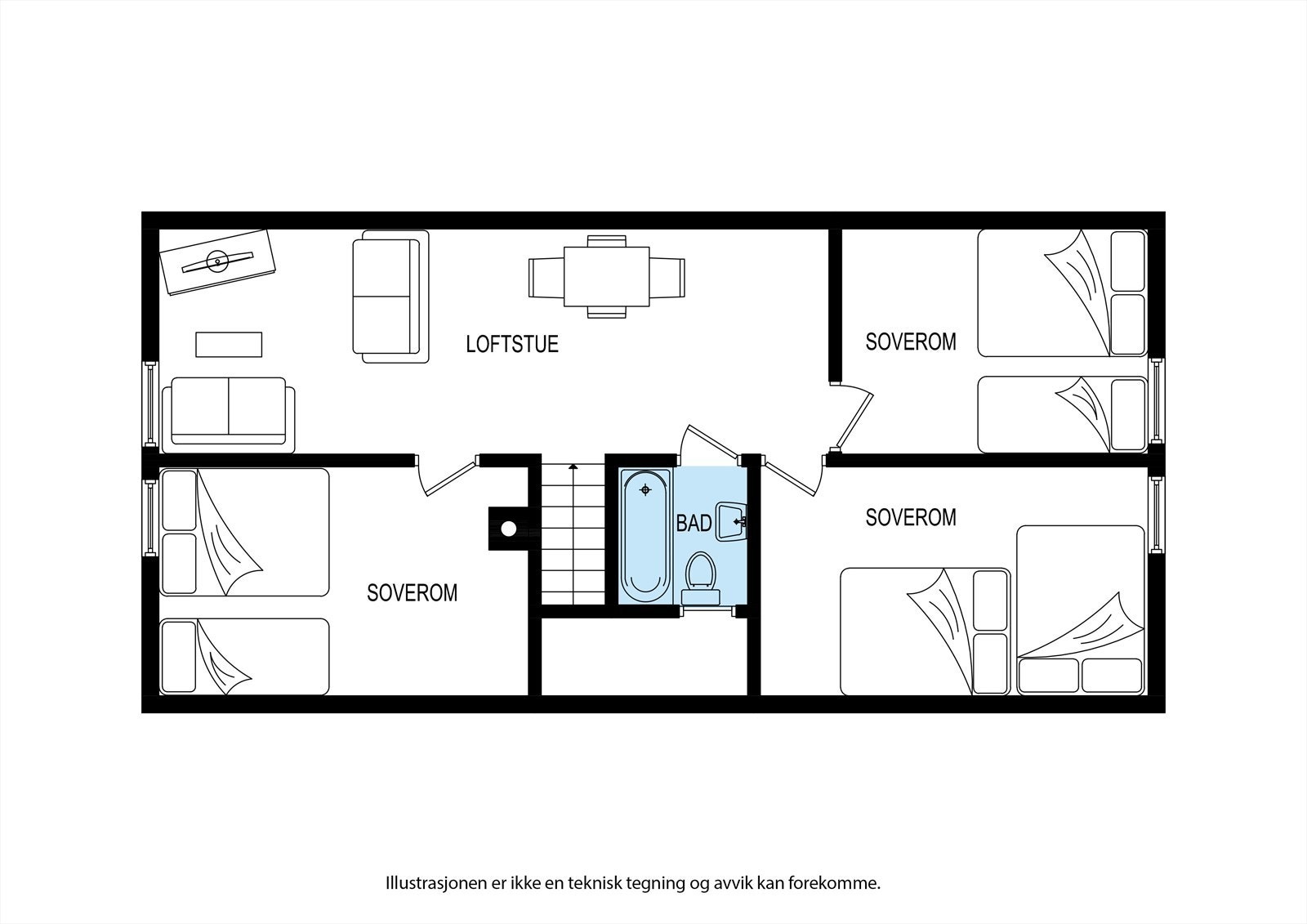 Plantegning 2. etasje Galleribilde