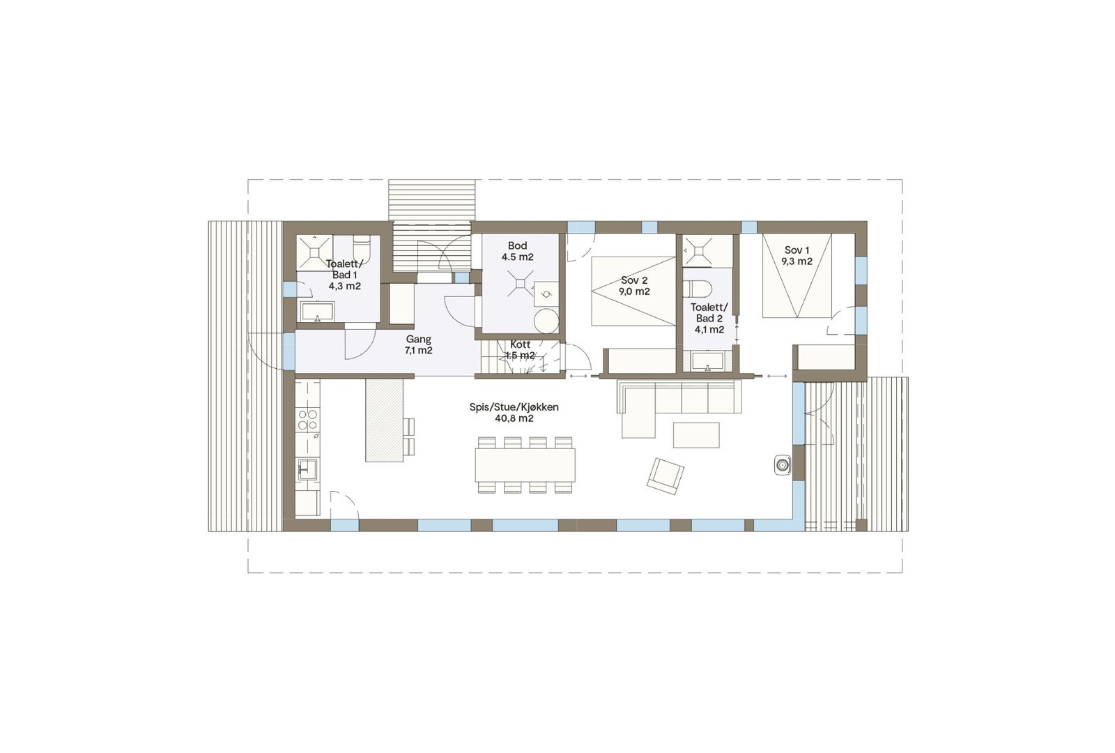 Plantegning hovedplan Vy23ATH Galleribilde