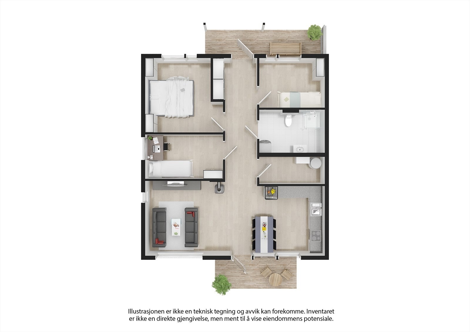 Plantegning Galleribilde